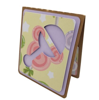 Welcome Baby Pop and Twist Card SVG - Image 6