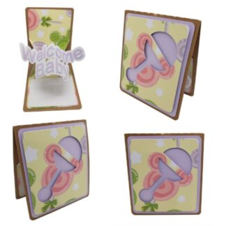 Welcome Baby Pop and Twist Card SVG
