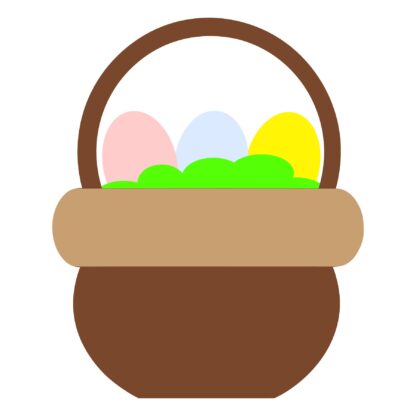 Easter Basket with Egg SVG - Image 4