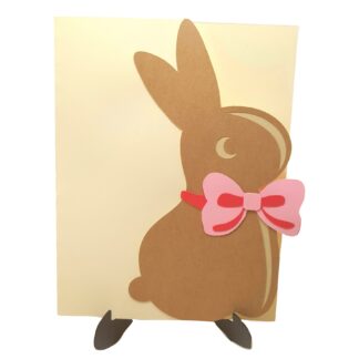 Chocolate Easter Bunny Card