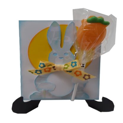 Easter Bunny Lollipop Card SVG
