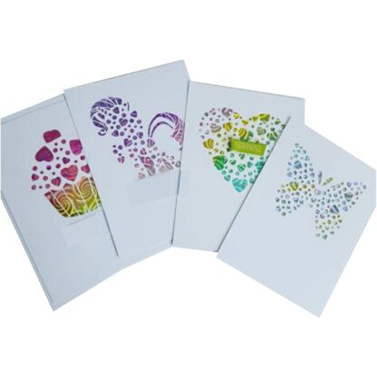 A2 Panels of Heart with Card SVG