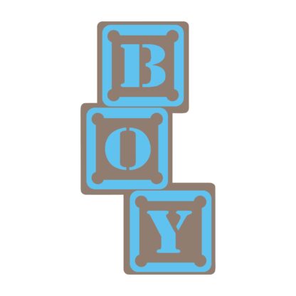 Baby Boy Blocks SVG