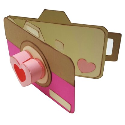 Camera with 3D Heart Lens SVG - Image 5