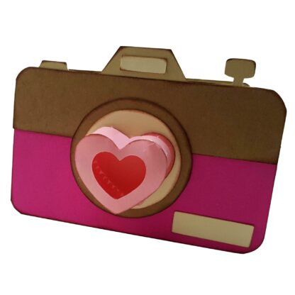 Camera with 3D Heart Lens SVG - Image 6
