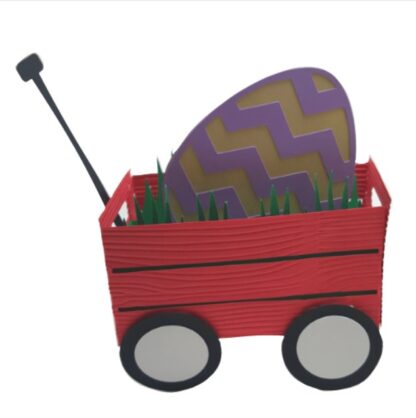 Easter Wagon Pop Up Card SVG - Image 4