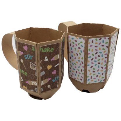 3D Paper Mug Box SVG