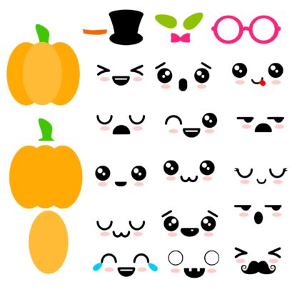 Kawaii Pumpkin Faces - Image 2