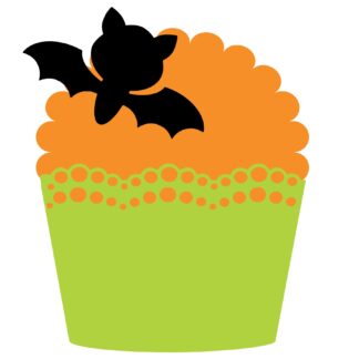Halloween Bat Cupcake SVG