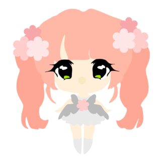 Flower Girl Doll SVG