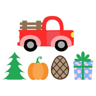 Seasonal Truck SVG