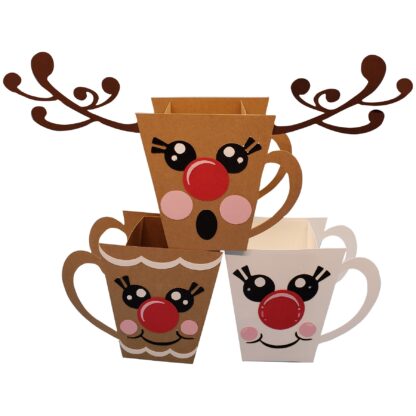 Christmas Mugs Box SVG - Bundle