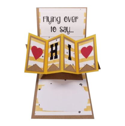 Pop & Twist Card - Flying By To Say HI SVG - Image 5