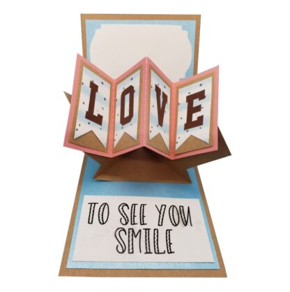 Pop & Twist Card -  Love To See You Smile SVG - Image 3