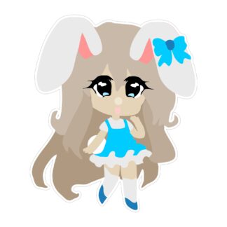 Paper Doll - Pinkie Bunny SVG