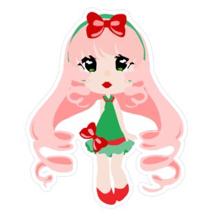 Paper Doll - Cotton Candy Sunshine SVG
