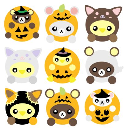 Halloween Animals in Costume SVG