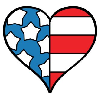 Patriotic Love Flag SVG