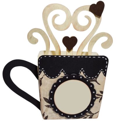 Coffee or Tea Mug Pop Up Card SVG - Image 2