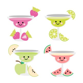 Kawaii - Fruit Margaritas SVG