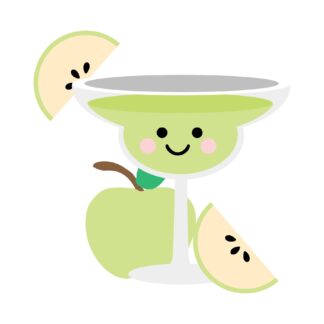 Kawaii - Green Apple Margarita SVG