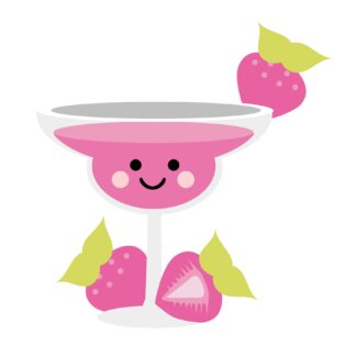 Kawaii - Strawberry Margarita SVG