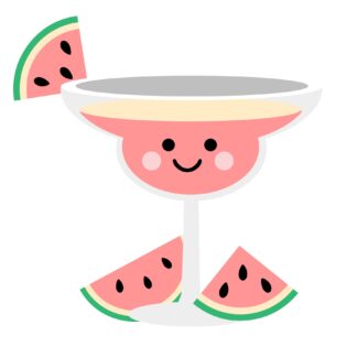 Kawaii - Watermelon Margarita SVG