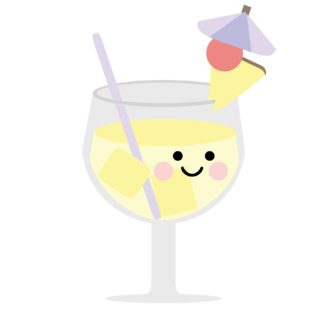 Kawaii - Pineapple Drink SVG