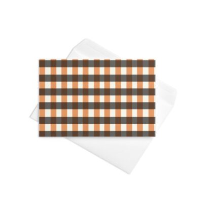 Halloween Black & Orange Plaid Digital Pattern - Image 2
