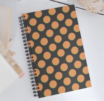 Halloween Black & Orange Dots Digital Pattern - Image 2