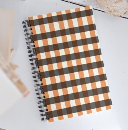 Halloween Black & Orange Plaid Digital Pattern - Image 5