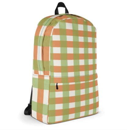 Halloween Orange & Green Plaid Digital Pattern - Image 5