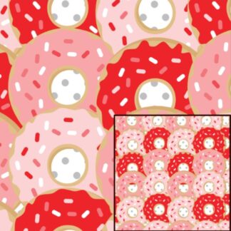 Pink Donuts Digital Pattern Paper