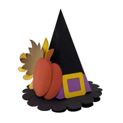 3D Witches Hat Treat Box SVG