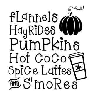 Things I Love About Fall SVG
