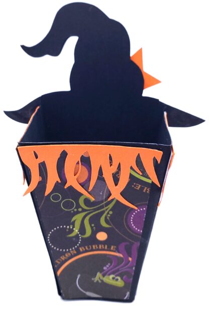 3D Witch Popcorn Box SVG - Image 5