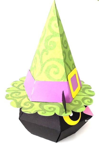 3D Kitty Witch Treat Box SVG - Image 7