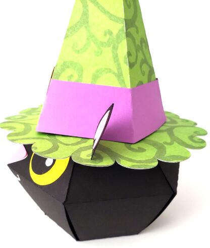 3D Kitty Witch Treat Box SVG - Image 9