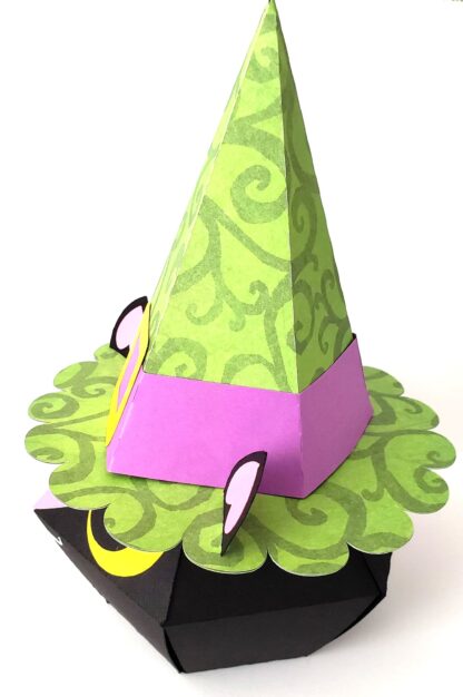 3D Kitty Witch Treat Box SVG - Image 3