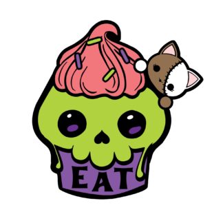 Halloween Zombie Cupcake SVG