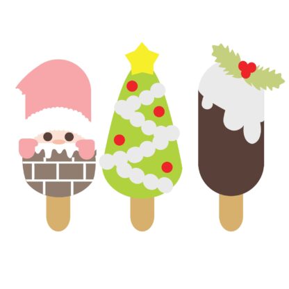 Christmas Ice Cream Popsicle - Winter SVG