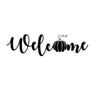 Fall Welcome Pumpkin SVG