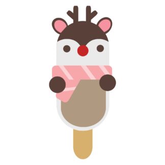 Christmas Ice Cream Popsicle - Deer SVG
