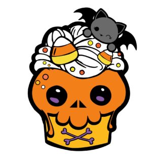 Halloween Candy Corn Cupcake SVG