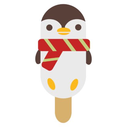 Christmas Ice Cream Popsicle - Penguin SVG