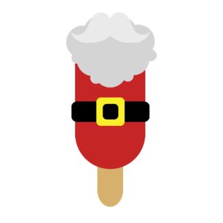 Christmas Ice Cream Popsicle - Santa SVG
