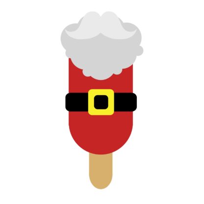 Christmas Ice Cream Popsicle - Santa SVG