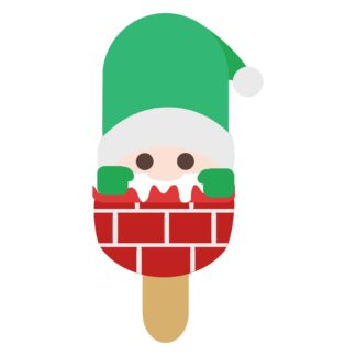 Christmas Ice Cream Popsicle - Elf SVG