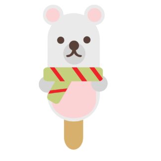 Christmas Ice Cream Popsicle - Polar Bear SVG