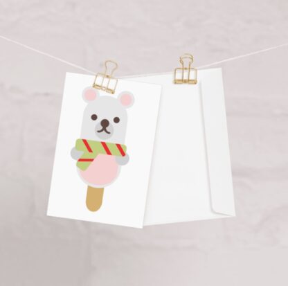 Christmas Ice Cream Popsicle - Polar Bear SVG - Image 3